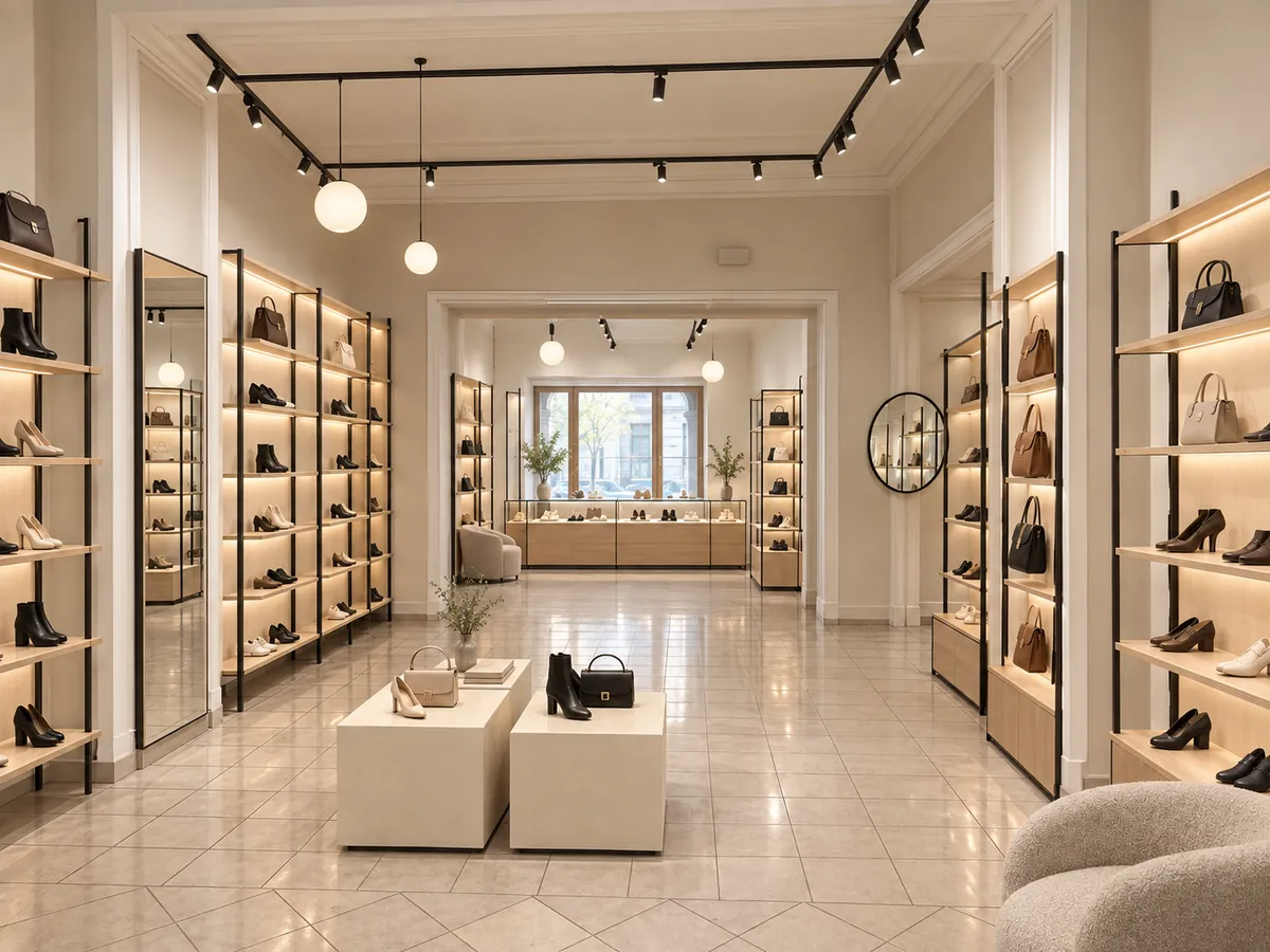 Обувной отдел — стало